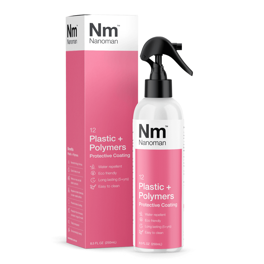 nanoman plastic and polymers protective coating, water repellent, easy clean